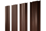 Штакетник М-образный В с прямым резом 0,45 Print Elite Choco Wood TwinColor
