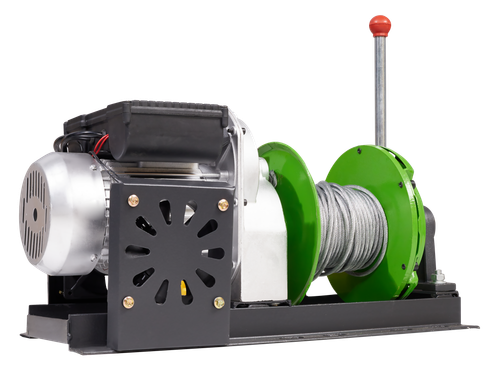 Лебедка KCD-M 500кг, 60м, U=220 В электрическая монтажная с рычагом Euro-Lift