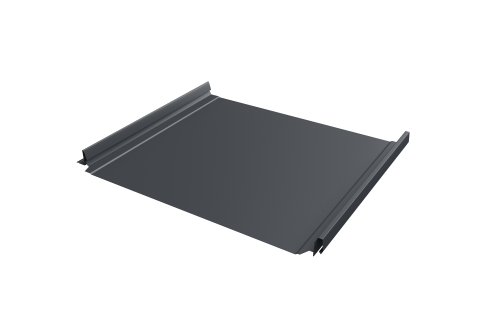 Кликфальц Pro Grand Line 0,5 PurPro Matt 275 с пленкой на замках RAL 7024 мокрый асфальт