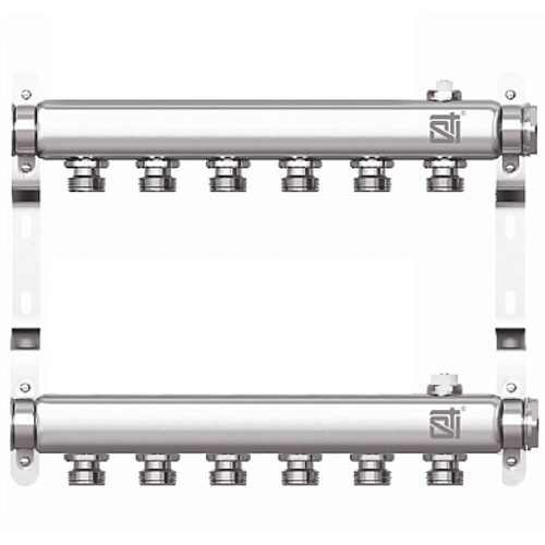 Коллекторная группа STI СH6 для радиаторной разводки (6 вых.)