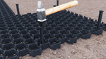 Решетка газонная пластиковая черная "Hexarm" (гексарм)