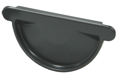 Заглушка торцевая универсальная Optima 125мм RAL 7024 мокрый асфальт