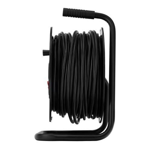 Удлинитель силовой на кабельной катушке, ПВС, 50 м, 4 розетки, 16А, тип УХз16, Россия Сибртех