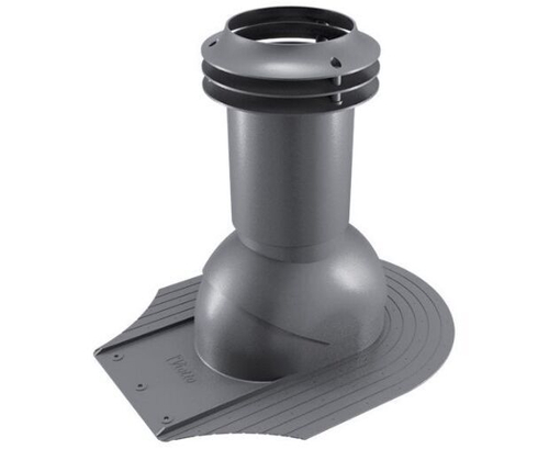 Выход вентиляции канализации для мягкой кровли при монтаже 469\370\423 серый графит RAL 7024