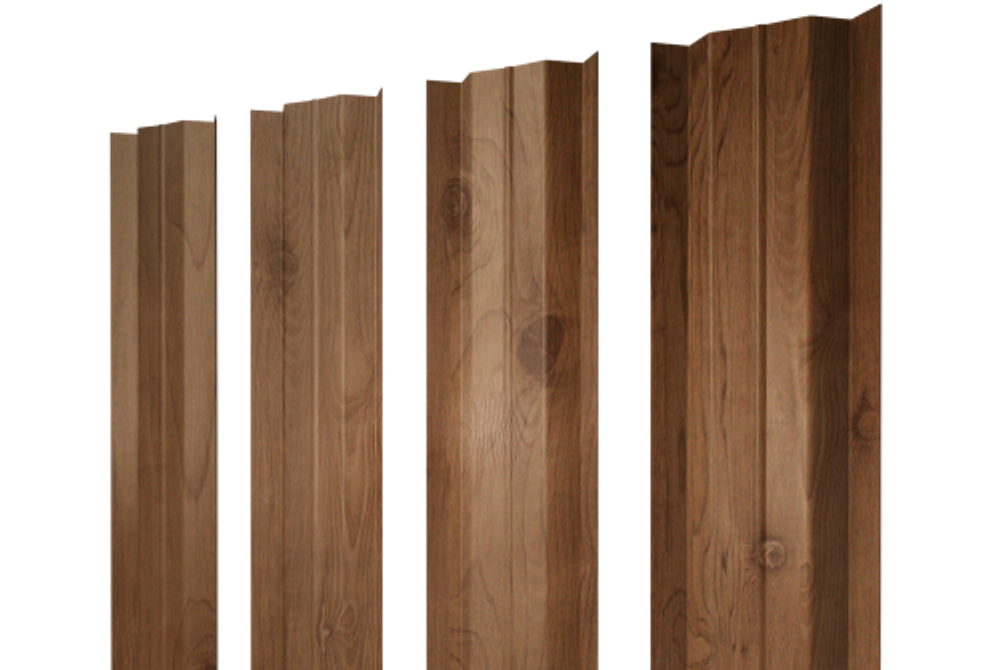 Штакетник М-образный В с прямым резом 0,45 Print Premium Pine Wood Fresh
