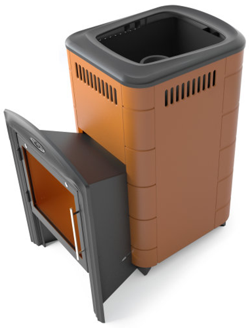 Печь для бани ТМФ Тунгуска Cast Витра терракота