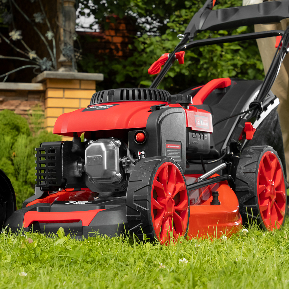 Газонокосилка бензиновая GLM-510-SP, 200 см3, 51см, привод, 65л MTX