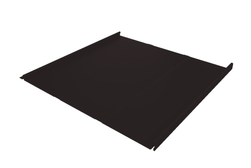 Фальц двойной стоячий Line Grand Line 0,45 Drap с пленкой на замках RAL 9005 черный