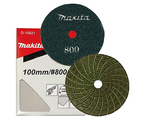 Диск алмазный для полирования камня, гранита (100 мм, К800, липучка) PW5000C Makita D-15621