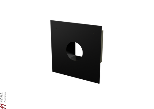 Разделка Феррум потолочная нержавеющая (430/0,5 мм), 600 ф210 (ППУ Н) черный