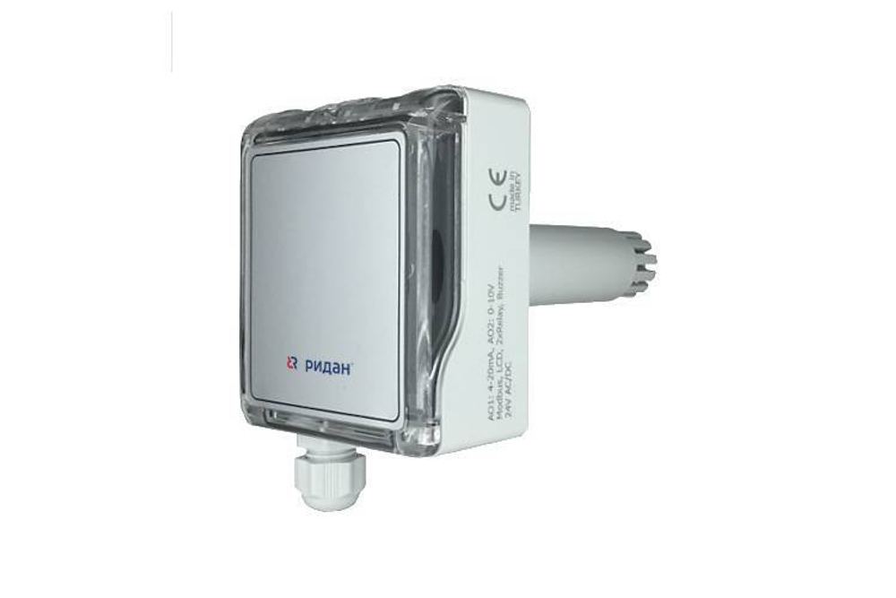 Ридан 097U0030R — Датчик (преобразователь) CO2 канальный RCD200, IP41, выходной сигнал 0-10В, чувствительный элемент NDIR