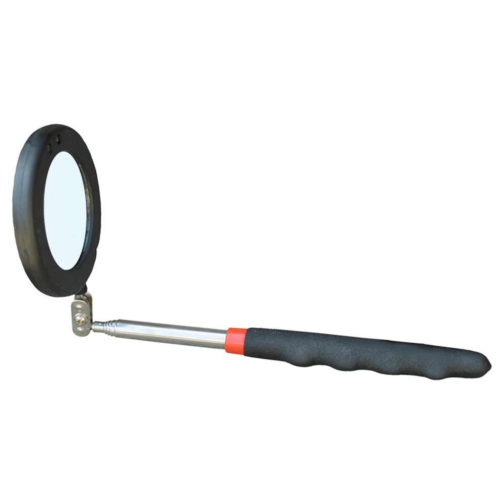 WDK-65452 Смотровое круглое зеркало на телескопической рукоятке с подсветкой, 280-265 мм