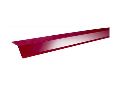 Планка карнизная полиэстер RAL 3005 красная 75х50х5 мм, 2 м, шт