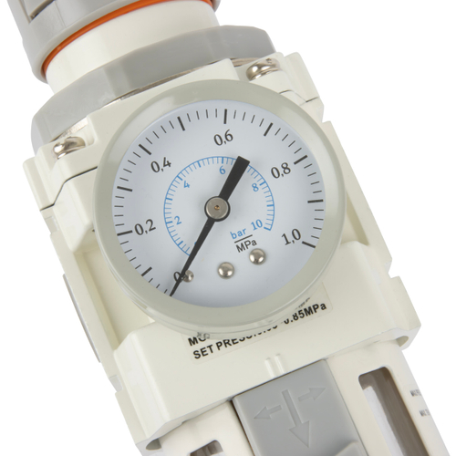 AW4000-04 Фильтр-масловлагоотделитель с манометром и регулятором давления 1/2"