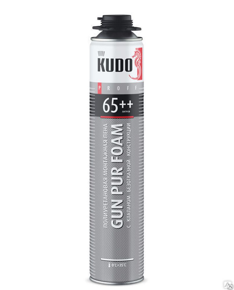 Пена монтажная KUDO® PROFF 65++ летняя с технологией AFC®