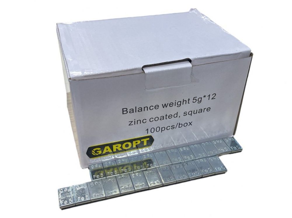 Грузики самоклеящиеся стальные на синей ленте 60 гр., 100 шт в упаковке , 5гр х 12 chemistry