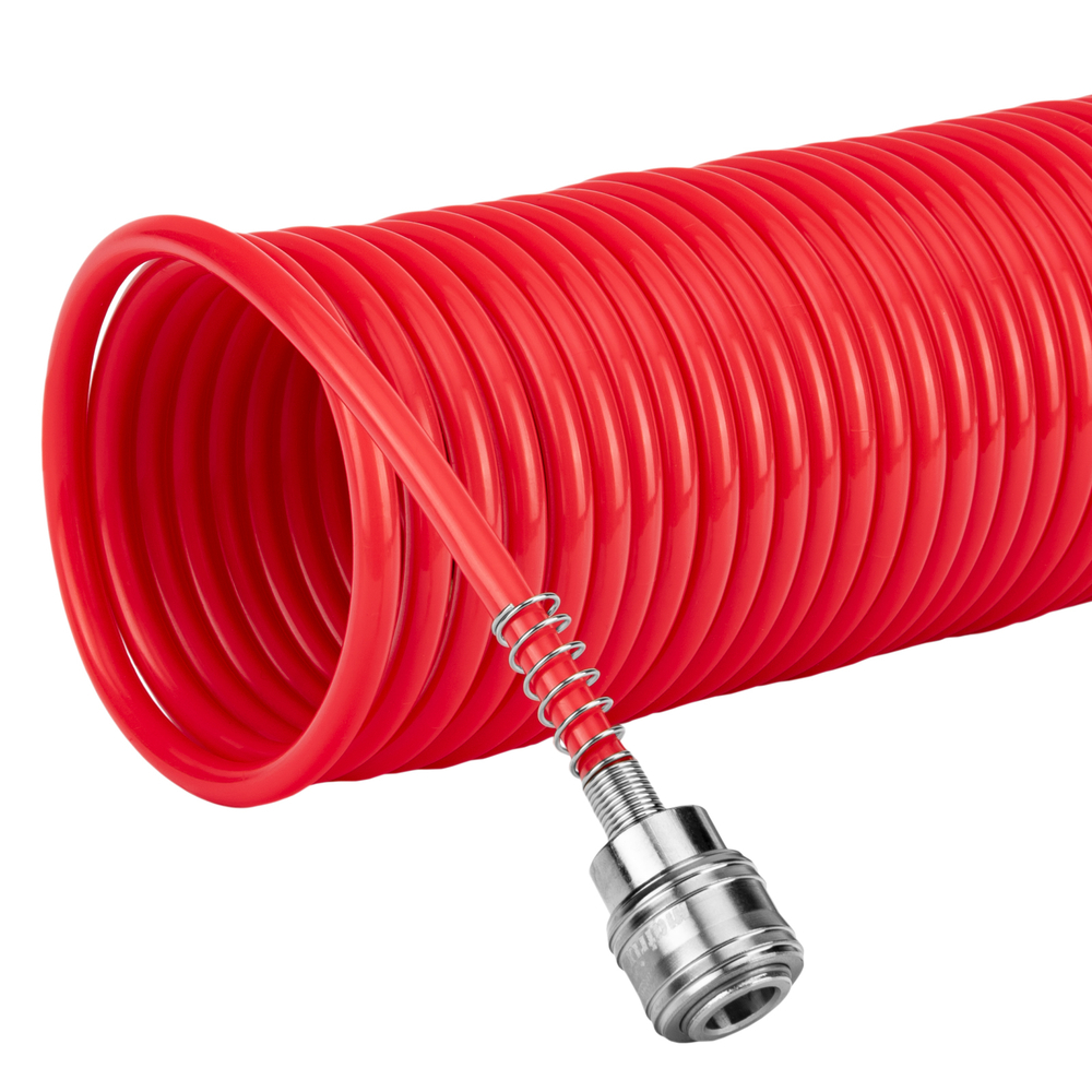 Шланг спиральный воздушный, 15 м, с быстросъемными соединениями Matrix