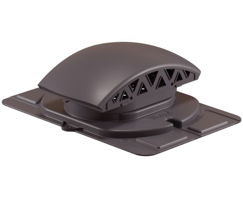 Вентилятор подкровельного пространства с универсальным проходным элементом, черепаха 460/352/145 коричневый RAL 8019