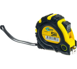 Рулетка 5мх19мм с 3 фиксаторами, в обрезиненном корпусе GRIFF d135012