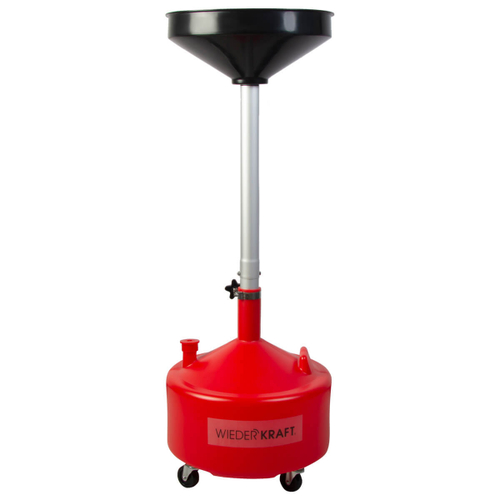 WDK-A30L Маслосборник для слива технических жидкостей с воронкой. Пластиковый бак 30л.