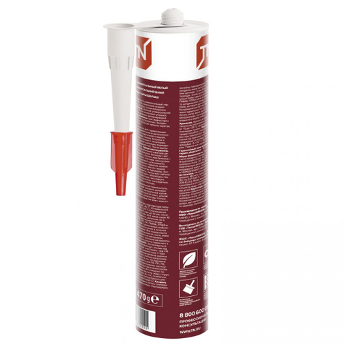 Герметик акриловый ТехноНиколь универсальный белый 280 мл, шт