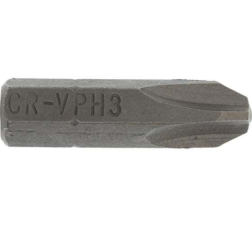 Биты для отвертки PH3х25 мм, 1/4 Hex, CrV, 24 шт. GRIFF 019165