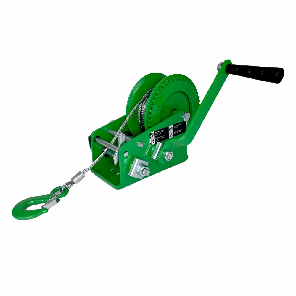 Лебедка ручная барабанная HITCH HW 1100, 1100 кг, канат 10 м