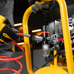 Компрессор безмасляный, малошумный DLS 1500/50, 1500 ВТ, 2x750, 50 л, 260 л/мин Denzel