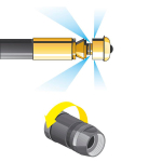 Сопло для промывки труб, 4 вращающиеся струи, 050