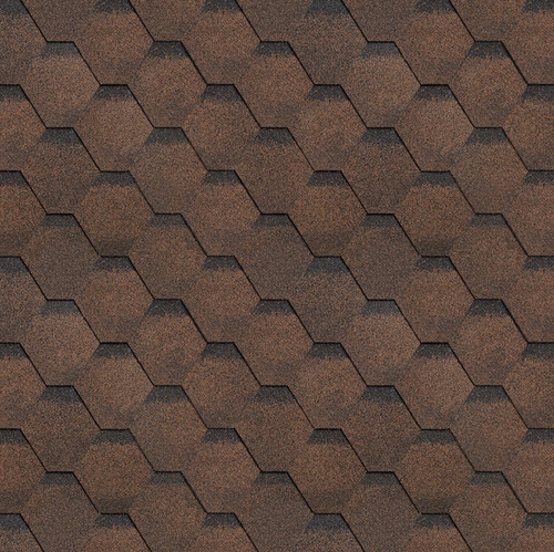 Гибкая черепица ТехноНиколь Shinglas Финская черепица Соната Коричневый, 3 м2/упак