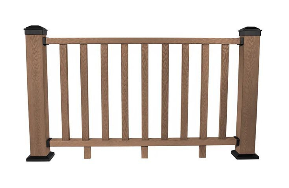 Ограждение из ДПК 3D WOOD TalverWood 125х960х1575мм (с одним столбом на 100мм)