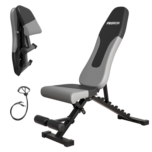 Скамья силовая с эспандерами ProIron от ГЕЛЕОС