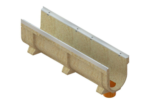 Лоток водоотводный CompoMax Drive полимербетонный усиленный DN200 H310