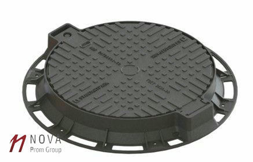 Люк чугунный тяжелый магистральный тип ТМ кл.D400
