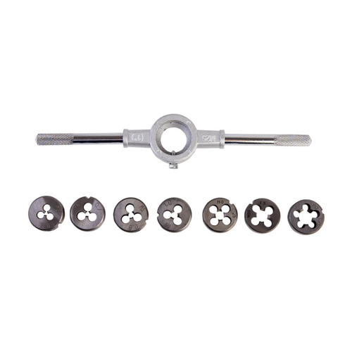 WDK-DS0312 Набор плашек М3 - 12, 8 предметов, метрическая резьба