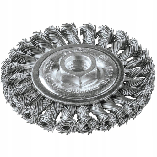 Дисковая щётка 115 мм из стальной проволоки 0,5 мм, M14 для УШМ Makita D-29561