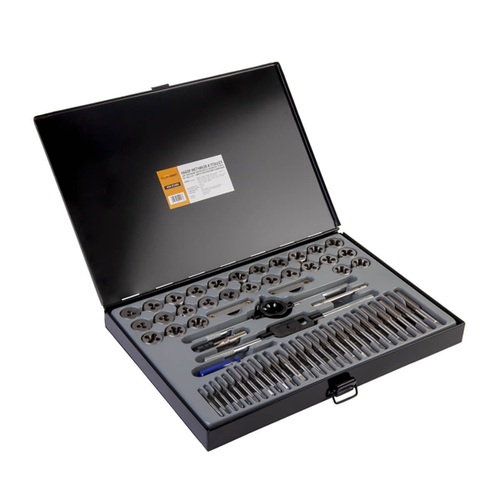 WDK-DT3060 Набор метчиков и плашек М3-М12, 4-40 - 1/8NPT27, 60 предм., метрическая / дюймовая резьба