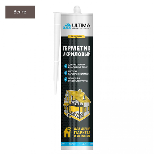 Герметик акриловый Ultima для дерева венге 300 мл, шт