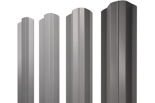 Штакетник М-образный B фигурный 0,45 Print Elite Milky Wood TwinColor