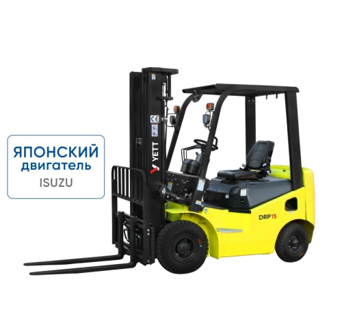 Дизельный погрузчик с японским двигателем YETT DRP15-WS5K2-M300-3W