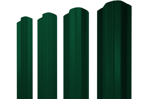 Штакетник М-образный В фигурный 0,45 Drap TX RAL 6005 зеленый мох