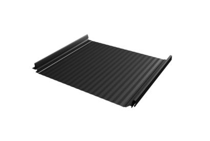 Кликфальц Pro Gofr Grand Line 0,5 Drap TX с пленкой на замках RAL 9005 черный
