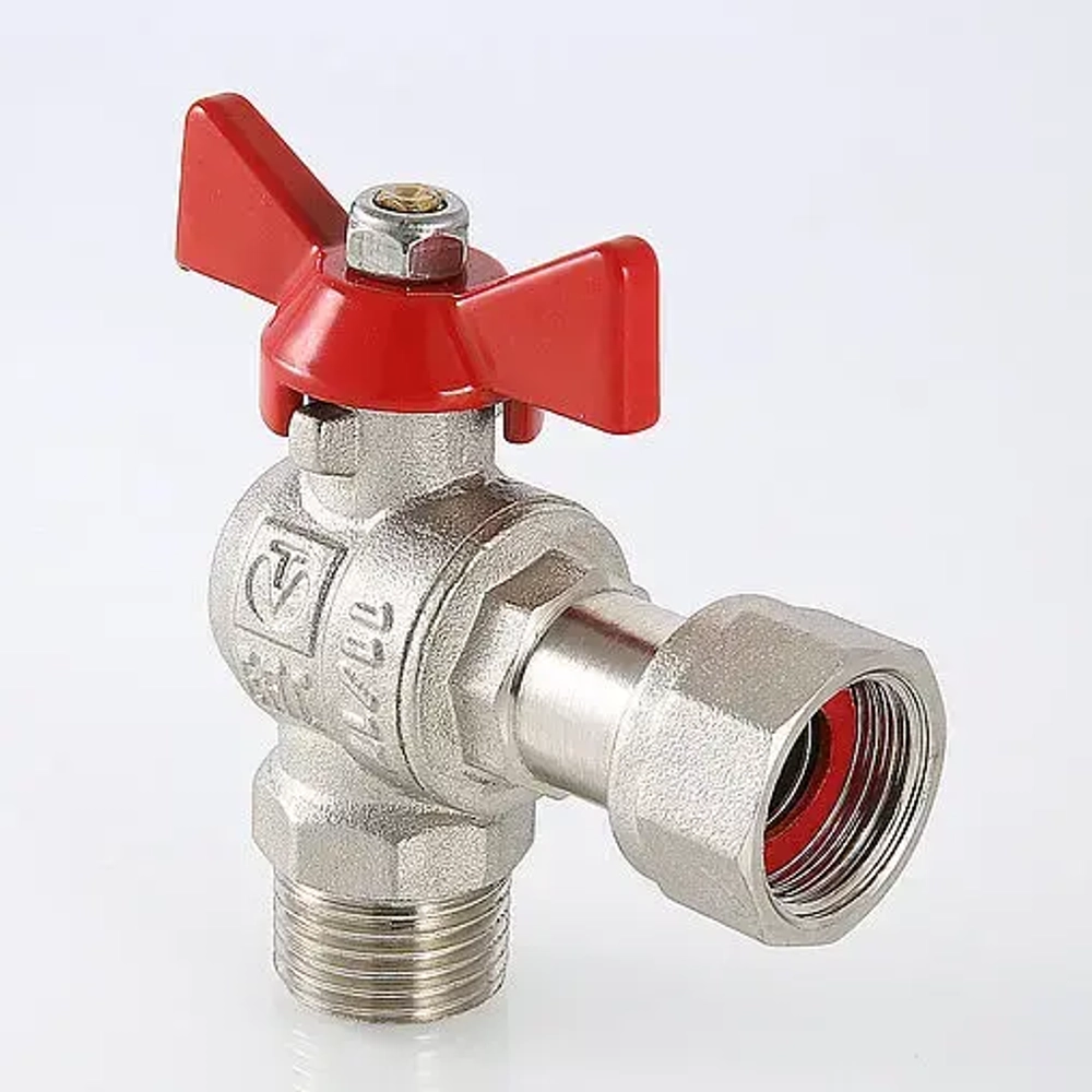 Кран шаровый с накидной гайкой угловой 1"н x 1"нг Valtec Base VT.267.N.0606