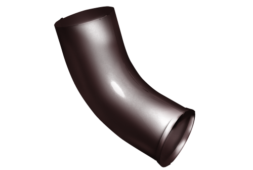 Колено стока Optima 100мм RAL 8017