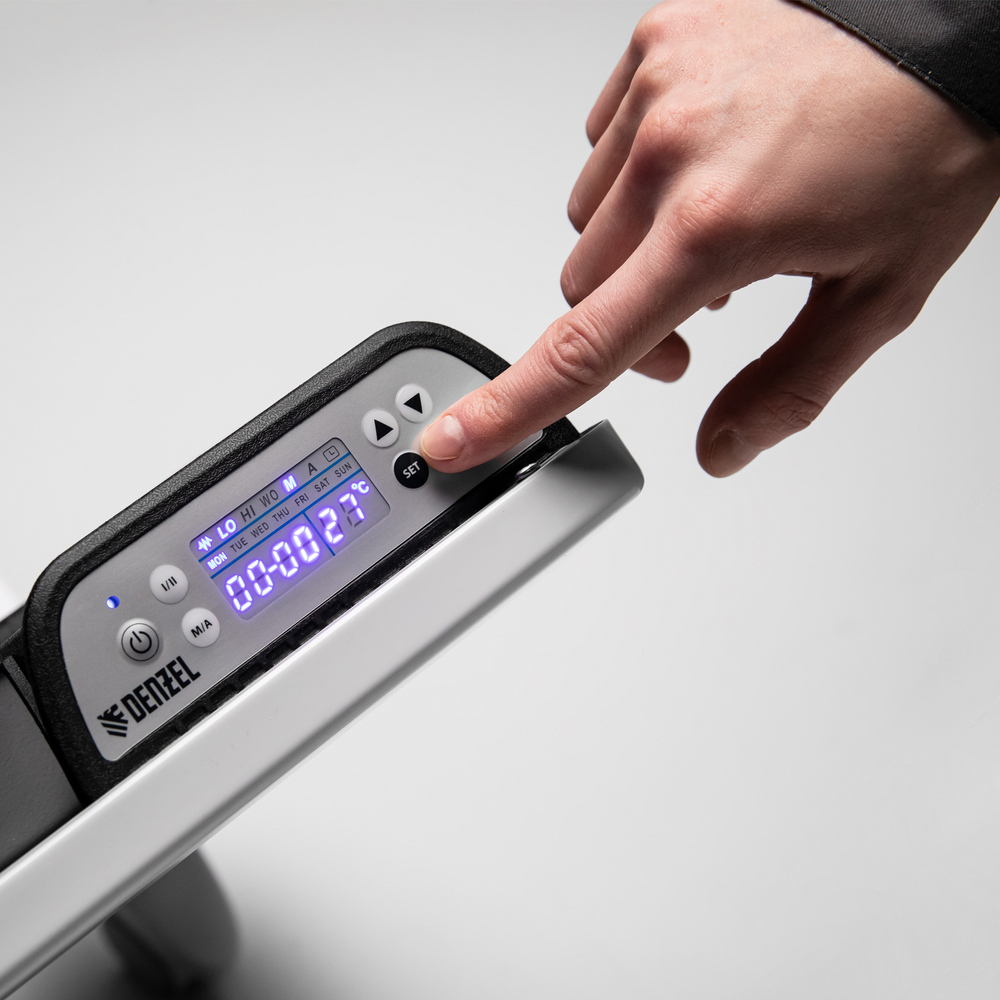 Конвектор гибридный электрический HybridX-1500, ИК нагреватель, цифровой термостат Denzel