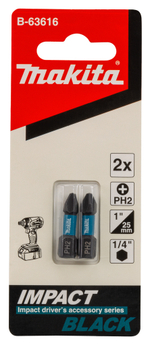 Насадка Impact PH2, 25 мм, C-form, 2 шт Makita B-63616