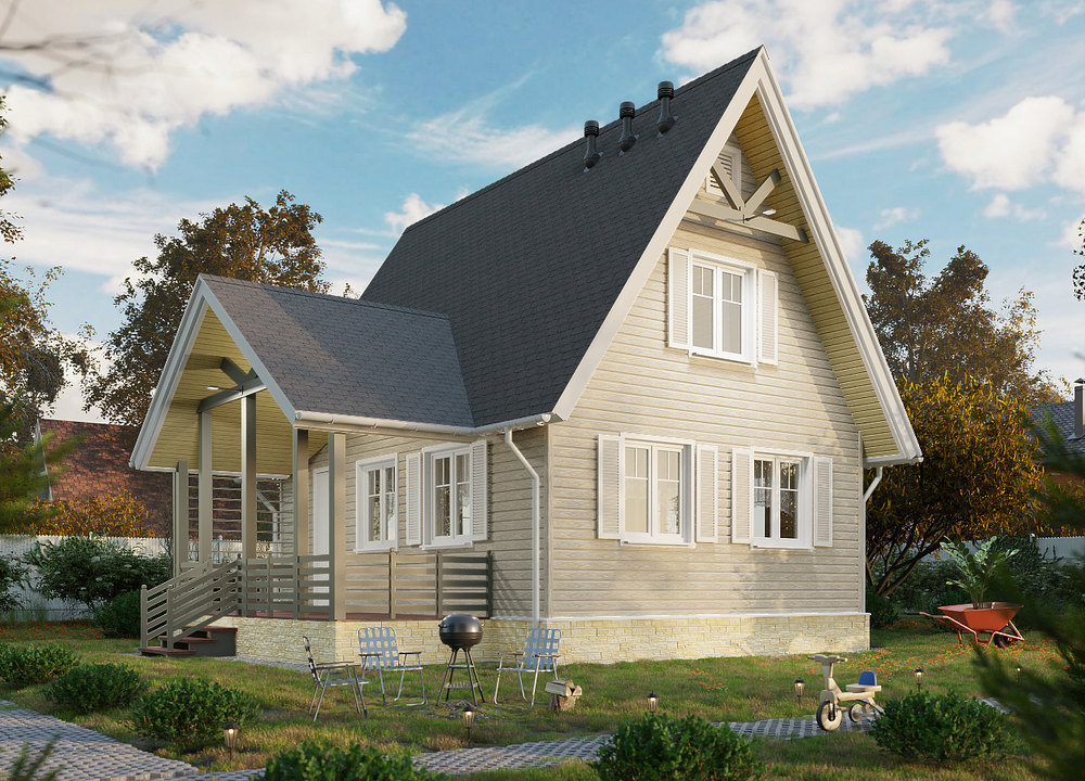 Сайдинг LUX под дерево, Корабельный брус, орех