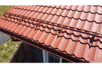 Металлочерепица классик 0,5 Satin Matt RAL 8004 терракота