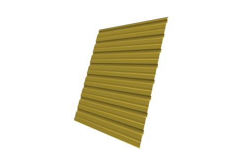 Профнастил C10R 0,45 PE RAL 1018 цинково-желтый