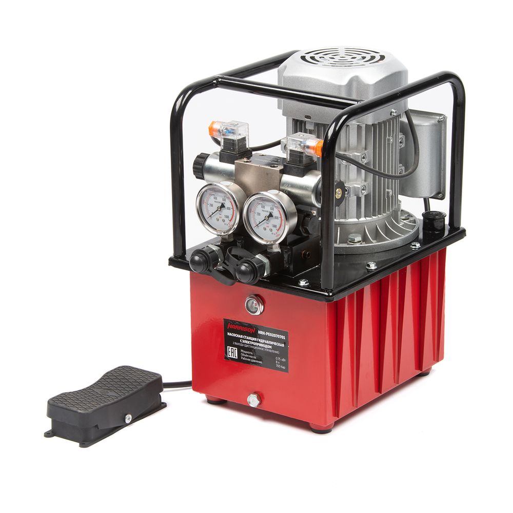 HRH-PE02070701 Насосная станция гидравлическая с электроприводом, 2 выхода, дистанционное упр. 0,75